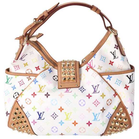 Louis Vuitton x Murakami Chrissie MM Monogram Multicolor Shoulder Bag Studded - Picture 4 of 9